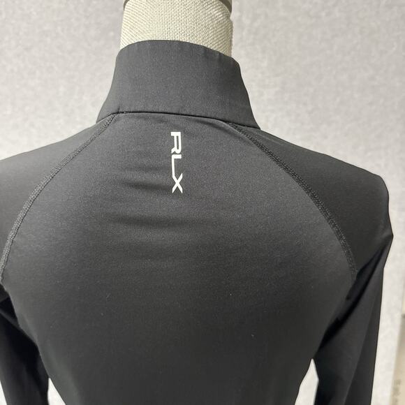 RLX Ralph Lauren Black Quarter Zip Performance Top Women’s Small TPC Sawgrass - Picture 8 of 12